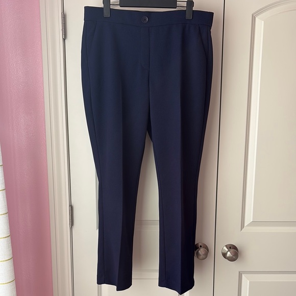 Jones New York Pants - Jones New York Navy Blue Straight Leg Pants